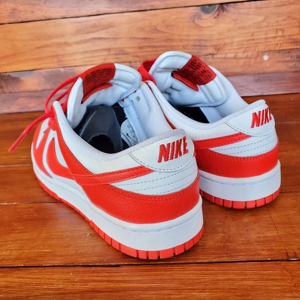 Nike Dunk Low Shoes Men 9.5 Red White‎ FJ2253-901 Nike By You Custom Mint